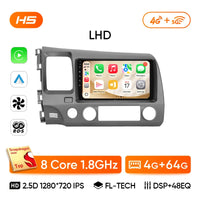 Autoradio CarPlay Honda Civic 8 (2005-2011) – Écran 9 pouces, sans fil, vue 15