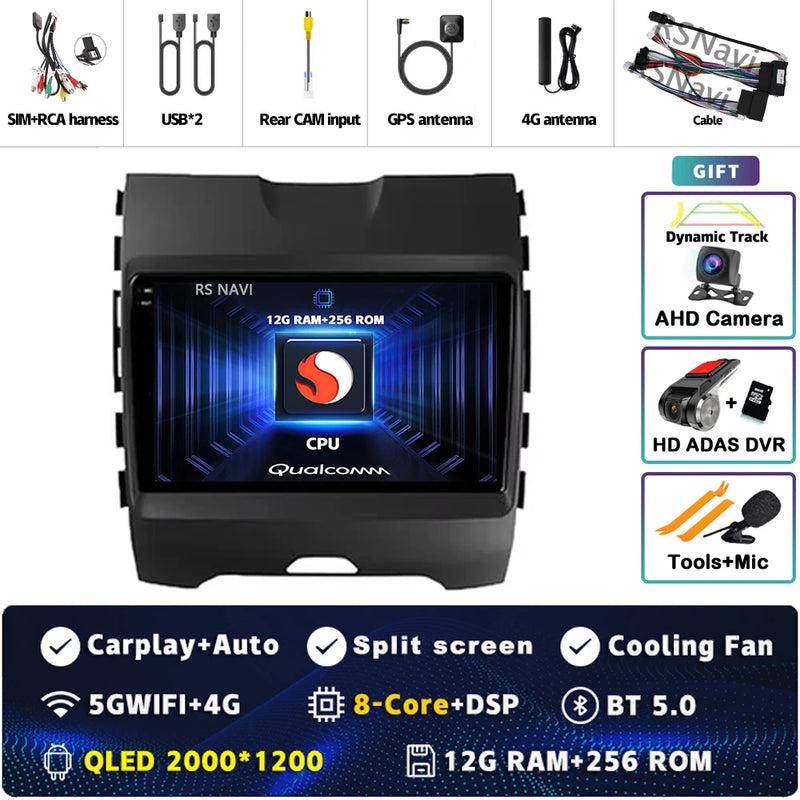 Autoradio CarPlay Ford Ranger, Everest et Edge (2015-2018) – Écran 9 pouces, jusqu'à 16 Go + 512 Go, vue 37