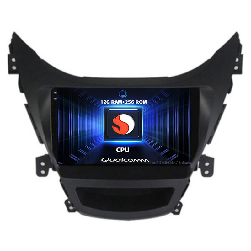 Autoradio CarPlay Hyundai Elantra (2012-2015) – Écran 9 pouces sans fil, jusqu'à 16 Go + 512 Go, vue 2