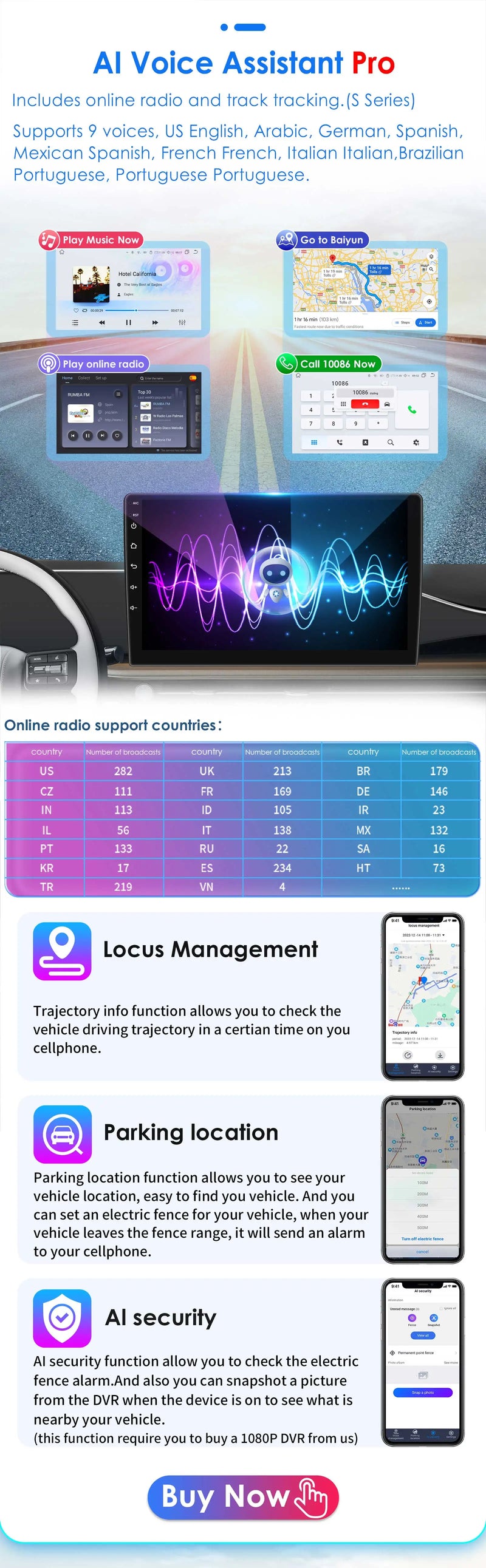 Autoradio CarPlay Fiat 500 (2007-2015) – Écran 7 pouces, 8 cœurs, jusqu'à 8 Go + 128 Go, vue 26