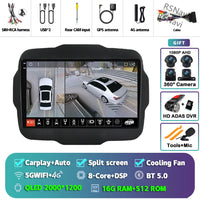 Autoradio CarPlay Jeep Renegade (2016-2020) – Écran 9 pouces, jusqu'à 16 Go + 512 Go, vue 37