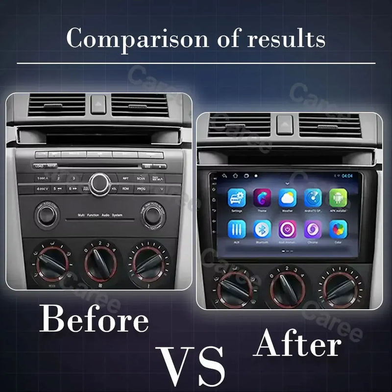 Autoradio CarPlay Mazda 3 (2004-2009) – Écran 9 pouces sans fil, 4G, jusqu'à 12 Go + 256 Go, vue 2