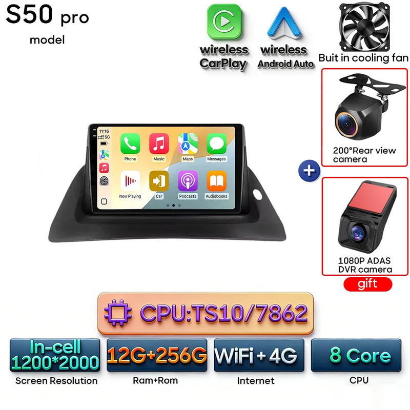 Autoradio CarPlay Renault Kangoo (2008-2018) – Écran 9 pouces, option écran 2K, jusqu'à 12 Go + 256 Go, vue 41