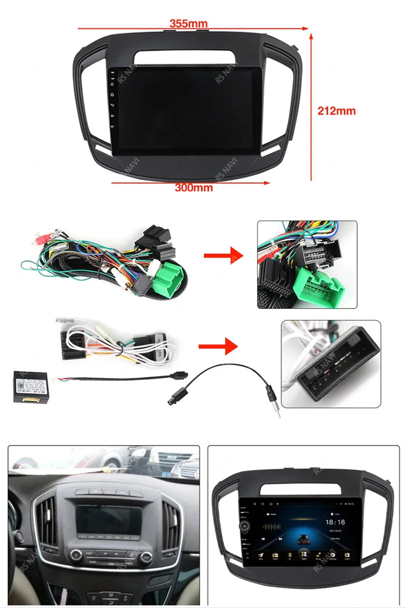 Autoradio CarPlay Opel Insignia (2013-2017) – Écran QLED, Android 16, jusqu'à 16 Go + 512 Go, vue 7