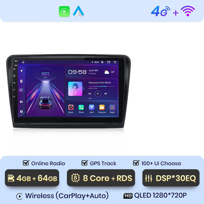 CARPLAY SKODA SUPERB 2 (2008-2015) F5