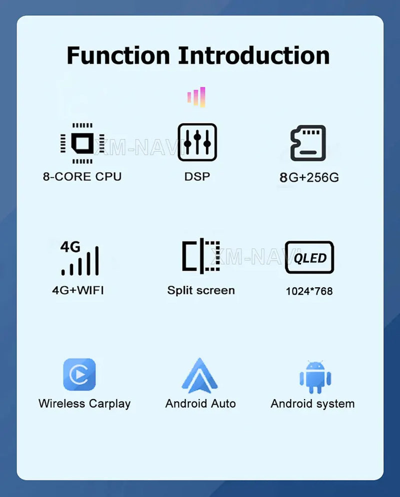 Autoradio CarPlay Kia Soul (2010-2013) – Écran vertical 9,7 pouces, jusqu'à 8 Go + 256 Go, vue 13