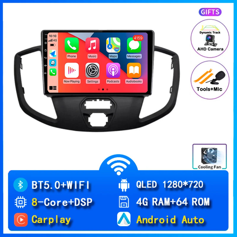 Autoradio CarPlay Ford Transit (2015-2018) – Écran 9 pouces, 4G, jusqu'à 12 Go + 256 Go, vue 17