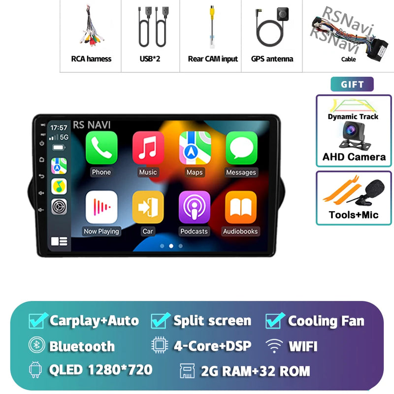 Autoradio CarPlay Fiat Tipo, Egea et Dodge Neon (2015-2018) – Écran QLED, jusqu'à 16 Go + 512 Go, vue 23