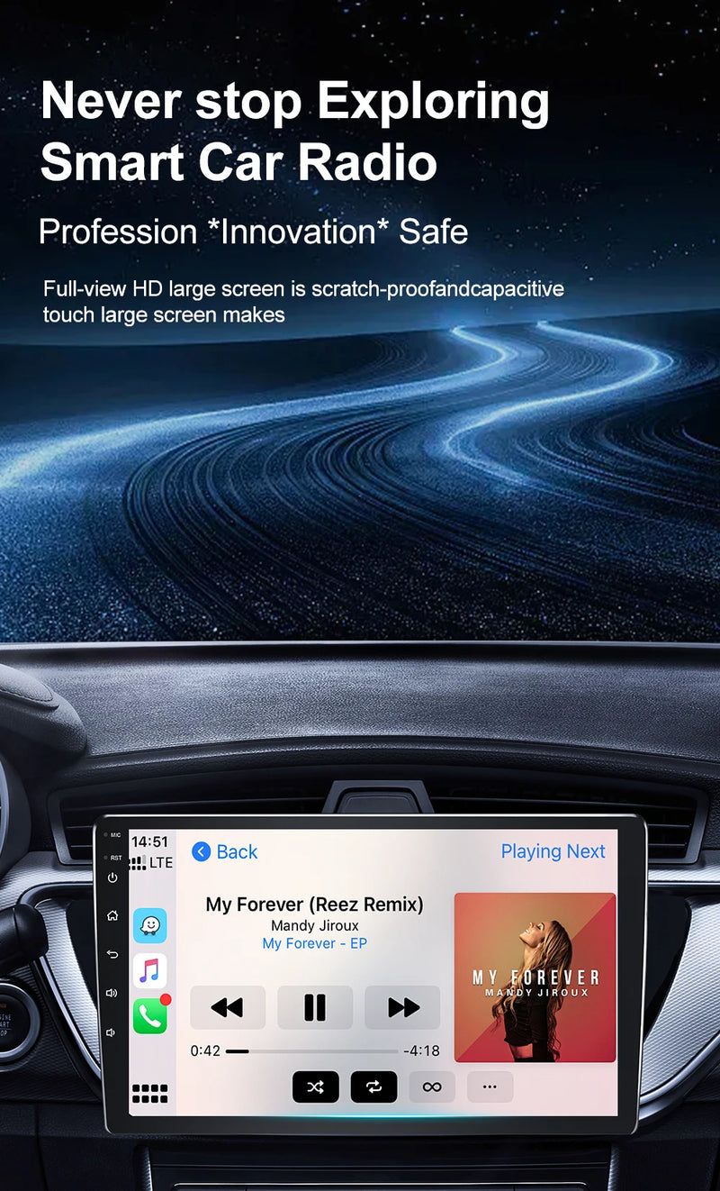 Autoradio CarPlay Subaru Forester SH (2007-2013) et Impreza GH GE (2007-2011) – Écran QLED 9 pouces, vue 8