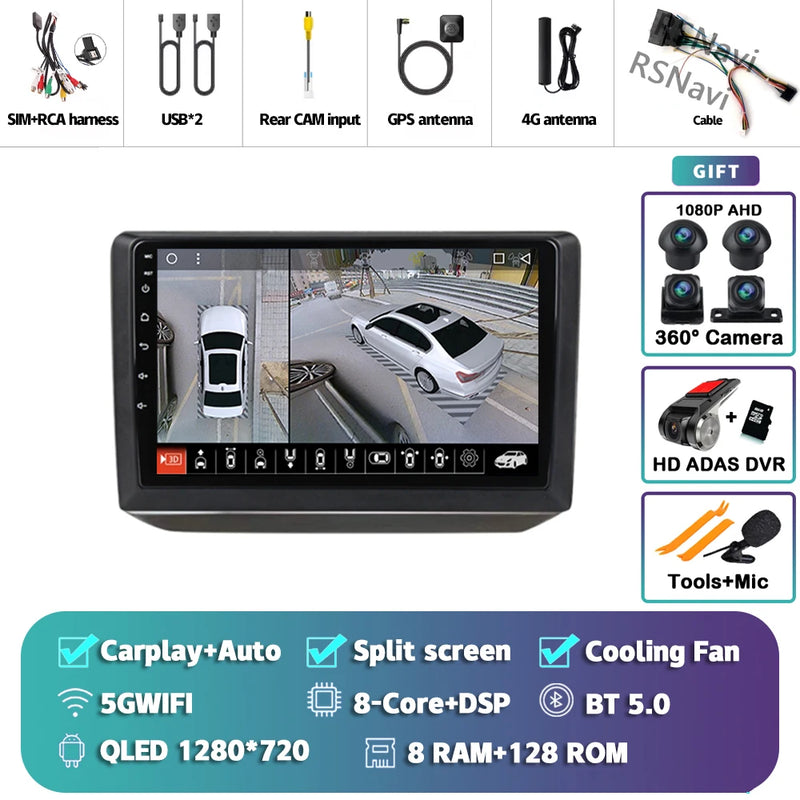 Autoradio CarPlay Skoda Fabia 2 (2007-2014) – Écran QLED, jusqu'à 16 Go + 512 Go, vue 14