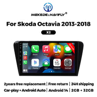 Autoradio CarPlay Skoda Octavia 3 A7 (2013-2018) – Écran 10 pouces, jusqu'à 2 Go + 32 Go, vue 2