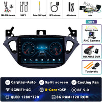 Autoradio CarPlay Opel Corsa E (2014-2019) et Adam (2013-2016) – Écran 9 pouces 2K, jusqu'à 12 Go + 256 Go, vue 12