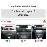 Autoradio CarPlay Renault Laguna 2 (2001-2007) – Écran 9 pouces, sans fil, vue 2