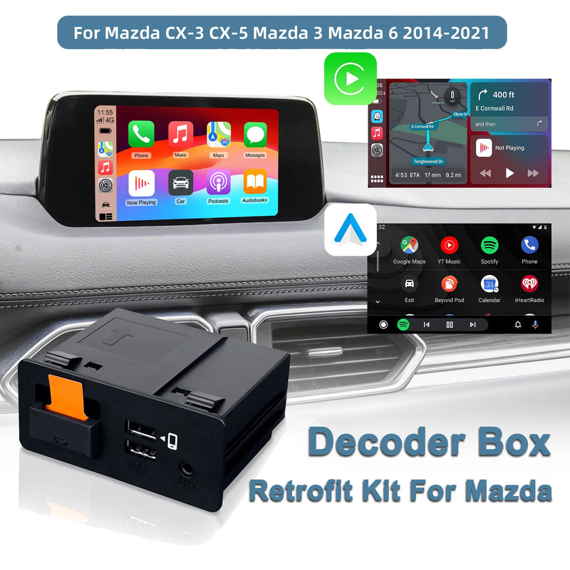 Boîtier CarPlay Mazda MZD Connect (2014-2021) – Écran d'origine conservé