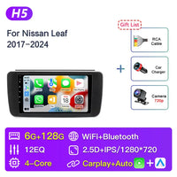 Autoradio CarPlay Nissan Leaf ZE1 (2017-2024) – Écran 9 pouces, caméra de recul, vue 8
