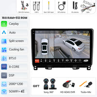 Autoradio CarPlay Honda Jazz 4 et Fit 4 (2020-2022) – Écran QLED, jusqu'à 16 Go + 512 Go, vue 24