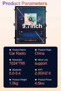 Autoradio CarPlay Renault Clio 5 (2019-2021) – Écran vertical 9,7 pouces, jusqu'à 8 Go + 256 Go, vue 7