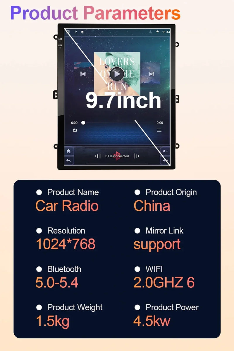 Autoradio CarPlay Renault Clio 5 (2019-2021) – Écran vertical 9,7 pouces, jusqu'à 8 Go + 256 Go, vue 7