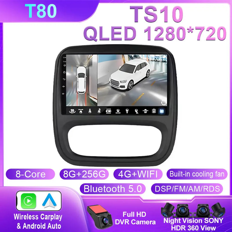 Autoradio CarPlay Renault Trafic 3 (2014-2021) et Opel Vivaro B (2014-2018) – Écran 9 pouces, jusqu'à 12 Go + 256 Go, vue 41