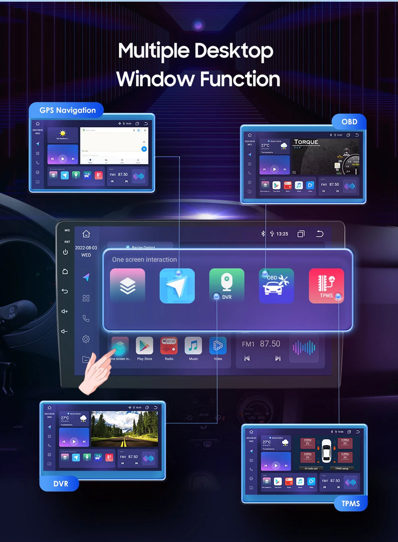 Autoradio CarPlay Ford Focus, Mondeo, S-Max et Kuga (2003-2012) – Écran 7 pouces, 2 DIN, vue 23