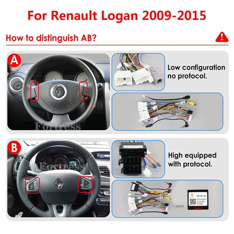 Autoradio CarPlay Dacia Logan 1 et Sandero (2009-2015) – Écran 9 pouces, jusqu'à 12 Go + 128 Go, vue 9