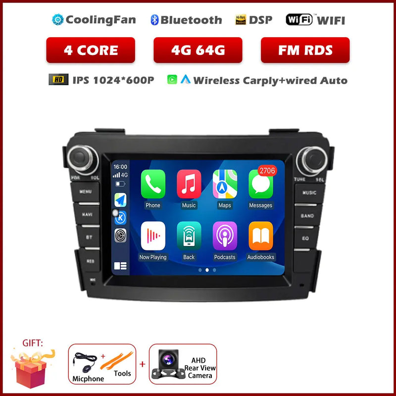 Autoradio CarPlay Hyundai i40 (2011-2019) – Écran IPS 7 pouces, jusqu'à 8 Go + 256 Go, vue 18