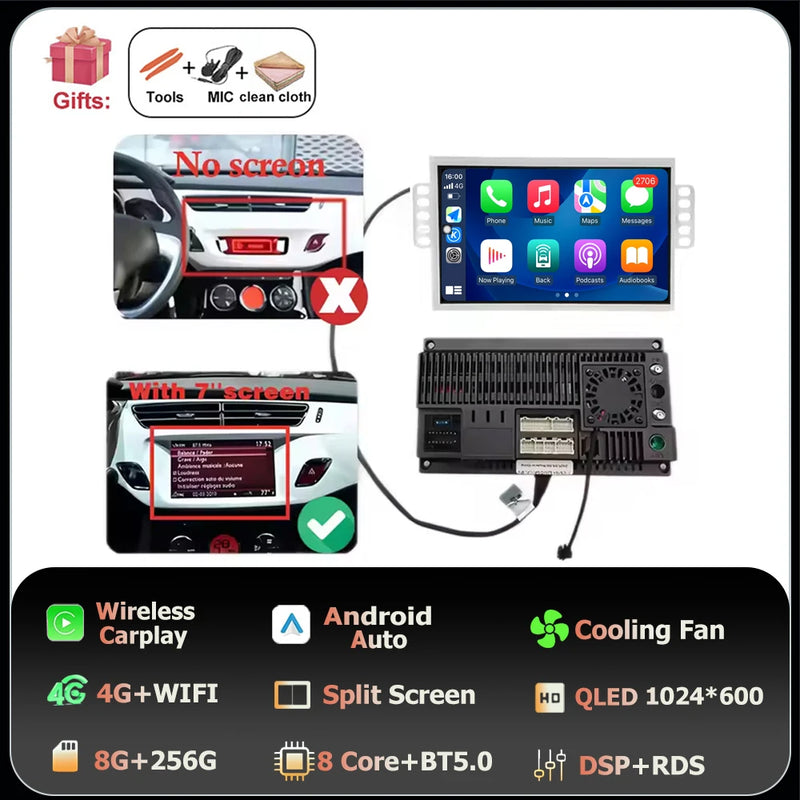 Autoradio CarPlay Citroën C3 et DS3 (2010-2016) – Écran QLED 7 pouces, Android 16, jusqu'à 8 Go + 256 Go, vue 29