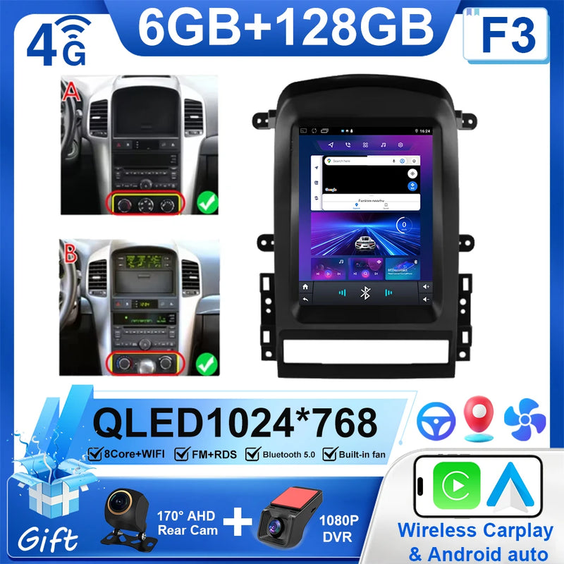 Autoradio CarPlay Chevrolet Captiva (2006-2012) – Écran vertical 9,7 pouces, jusqu'à 8 Go + 256 Go, vue 30