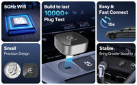 Adaptateur CarPlay Sans Fil USB-C 2 en 1 – CarPlay et Android Auto, 29 mm, Wi-Fi 5 GHz, vue 8