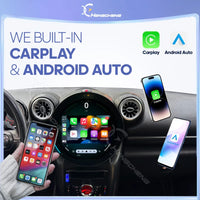 Autoradio CarPlay Mini Cooper R56 R60 (2006-2016) – Écran rond 12 pouces, Android 15, caméra 360° en option, vue 4