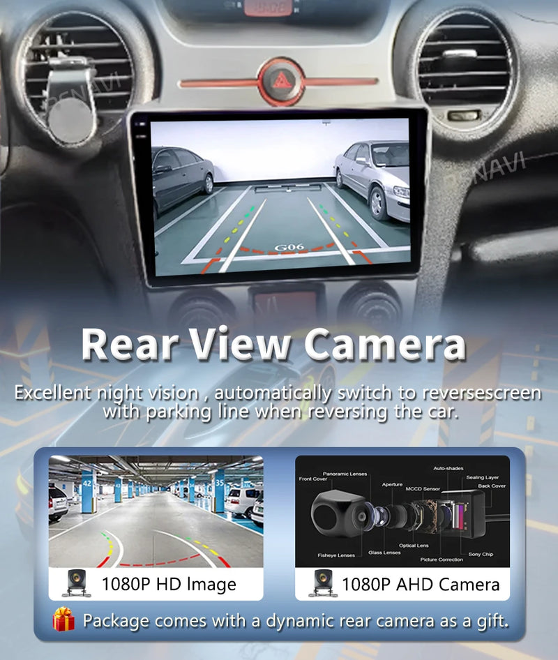 Autoradio CarPlay Kia Carens UN (2006-2012) – Écran 9 pouces, console type B, vue 11