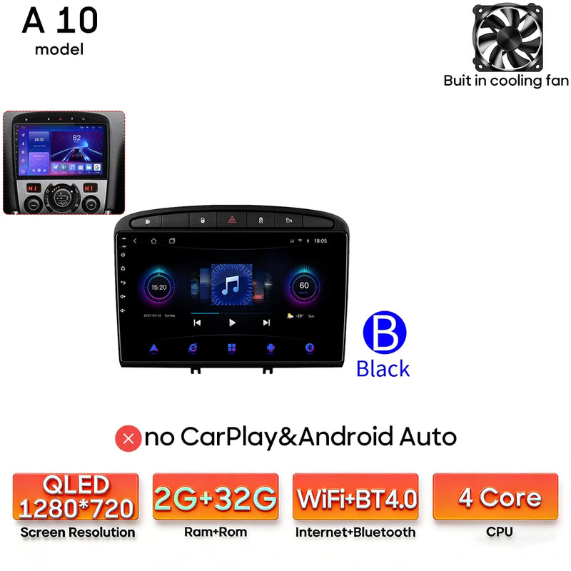 Autoradio CarPlay Peugeot 308, RCZ et 408 – Écran 9 pouces, Android 16, vue 25