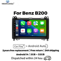 Autoradio CarPlay Mercedes Classe B W245, Vito W639 et Sprinter (2004-2016) – Écran 9 pouces, vue 2