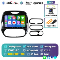 Autoradio CarPlay Renault Captur (2016-2019) – Écran 9 pouces, Android 16, vue 17