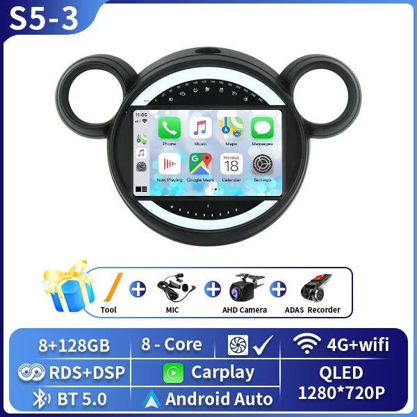 Autoradio CarPlay Mini Cooper R56 et Countryman R60 (2011-2014) – Écran QLED, GPS, DSP, vue 12