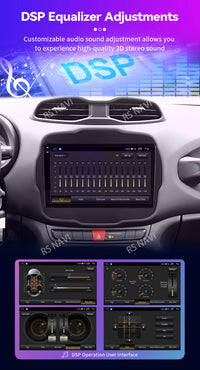 Autoradio CarPlay Jeep Renegade (2016-2020) – Écran 9 pouces, jusqu'à 16 Go + 512 Go, vue 14