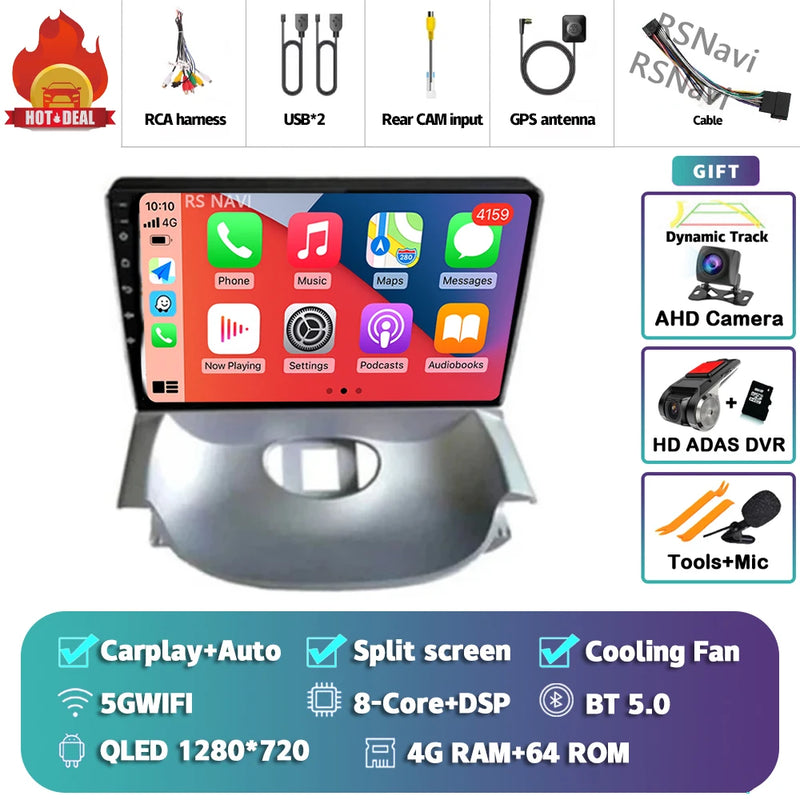 Autoradio CarPlay Peugeot 206 et Citroën C2 (2004-2013) – Écran QLED 9 pouces, jusqu'à 16 Go + 512 Go, vue 27
