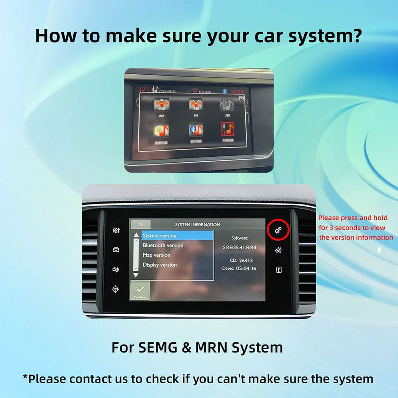 Boîtier CarPlay Peugeot Citroën DS (2013-2018) – SMEG et MRN, écran d'origine conservé, vue 6