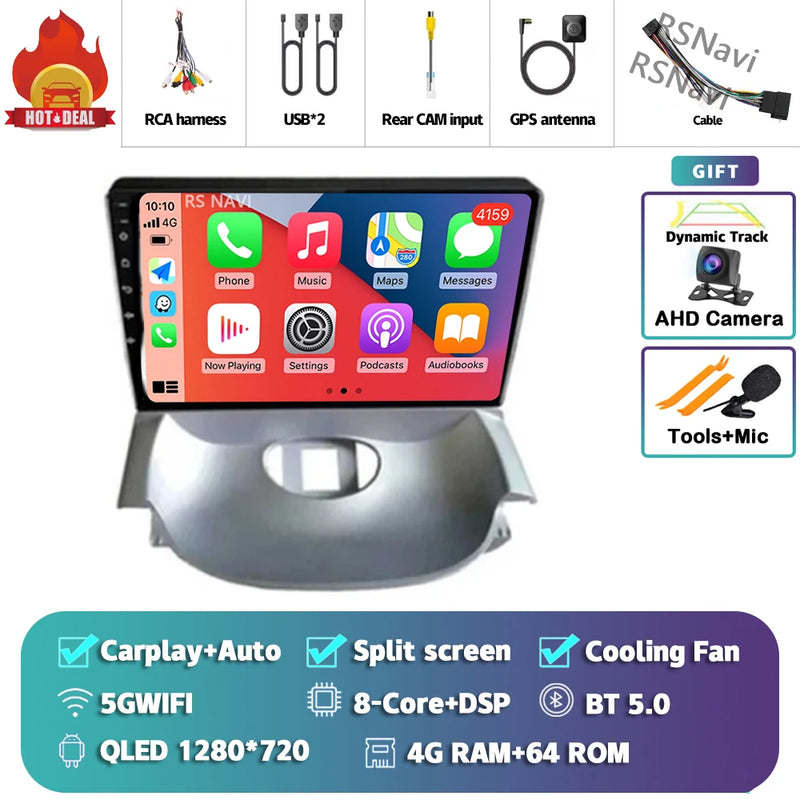 Autoradio CarPlay Peugeot 206 et Citroën C2 (2004-2013) – Écran QLED 9 pouces, jusqu'à 16 Go + 512 Go, vue 31