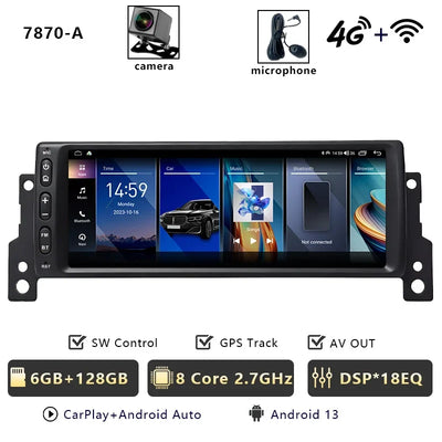 Autoradio CarPlay Sans Fil pour MINI Cooper S R50 R52 R53