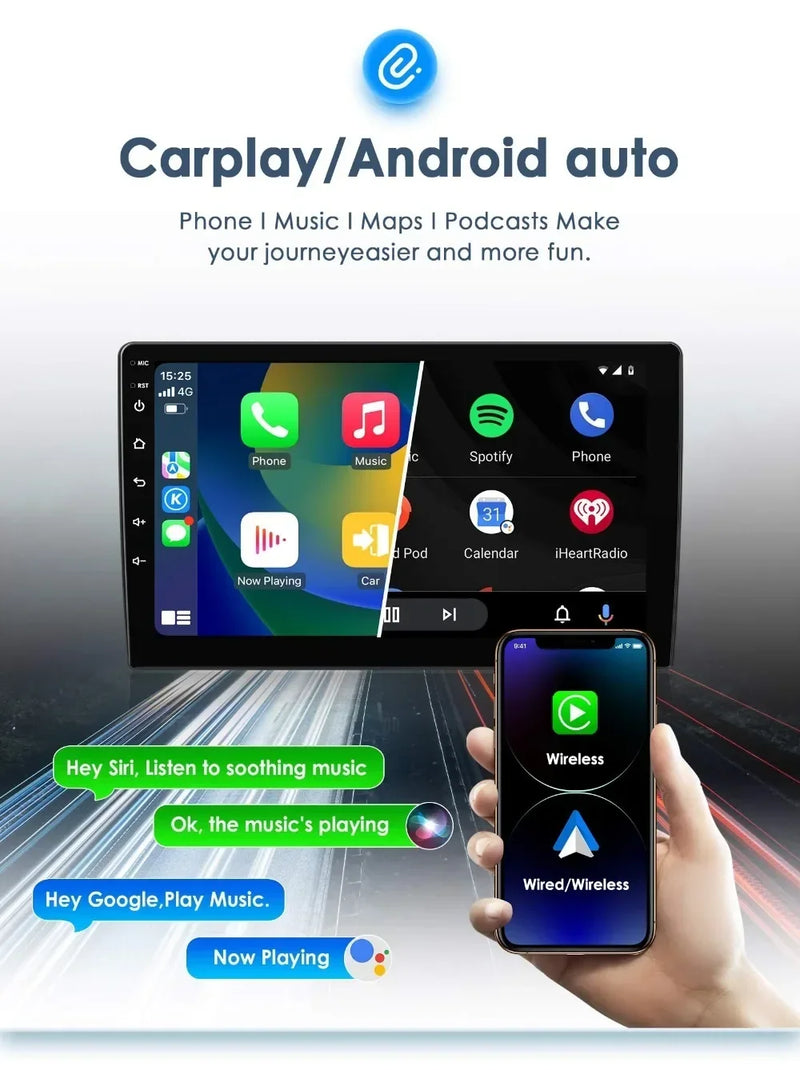 Autoradio CarPlay Opel Corsa D (2007-2012) – Écran 9 pouces, sans fil, vue 4