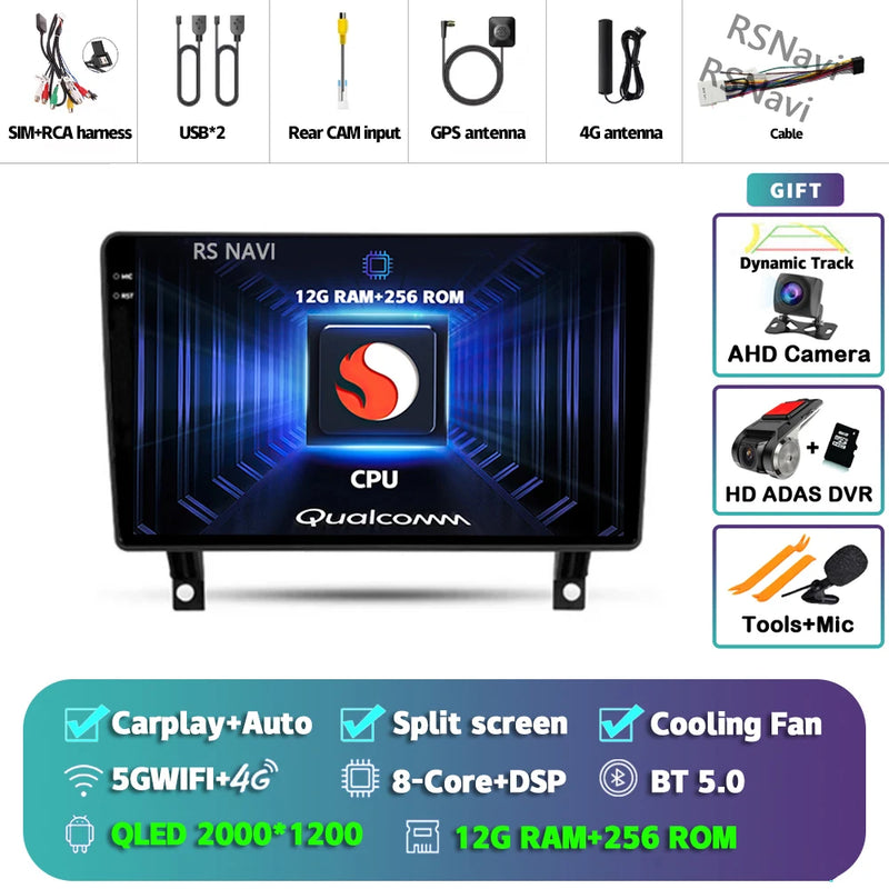 Autoradio CarPlay Opel Antara (2006-2017) – Écran QLED, Android 16, vue 39