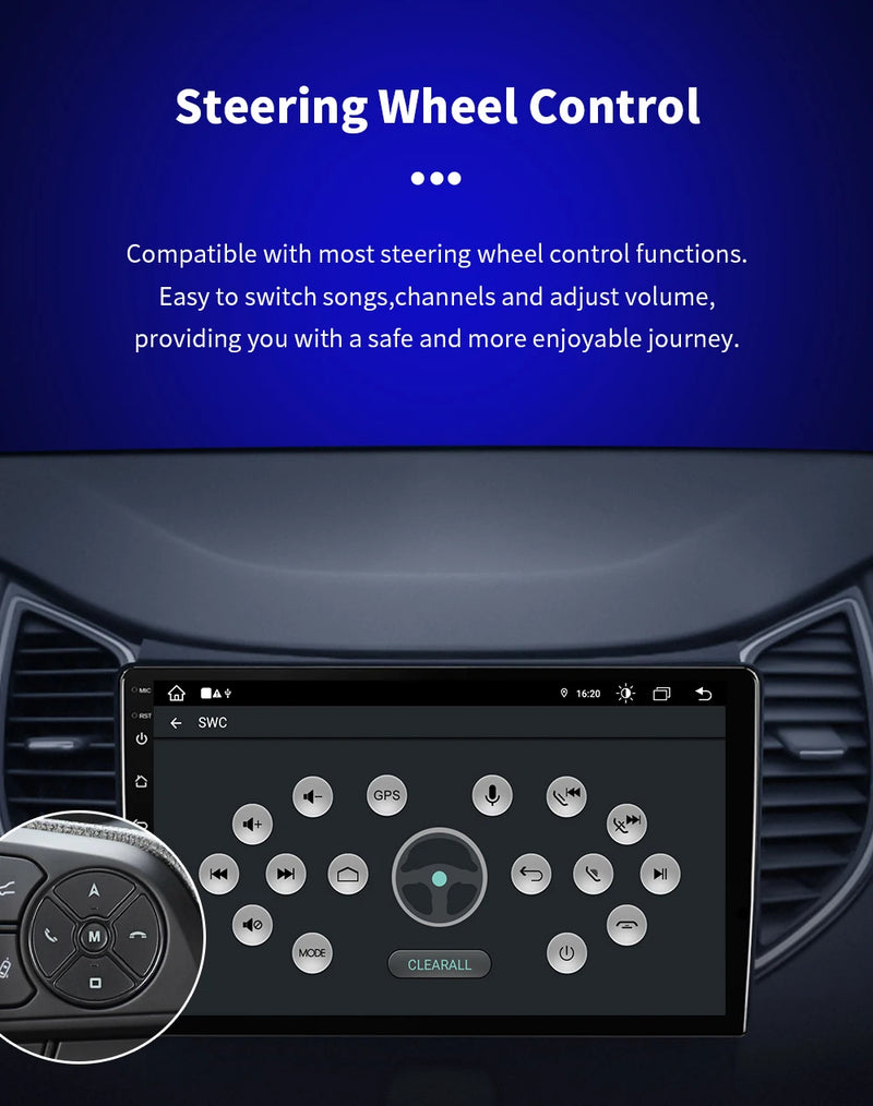 Autoradio CarPlay Hyundai Elantra (2012-2015) – Écran 9 pouces sans fil, jusqu'à 16 Go + 512 Go, vue 24