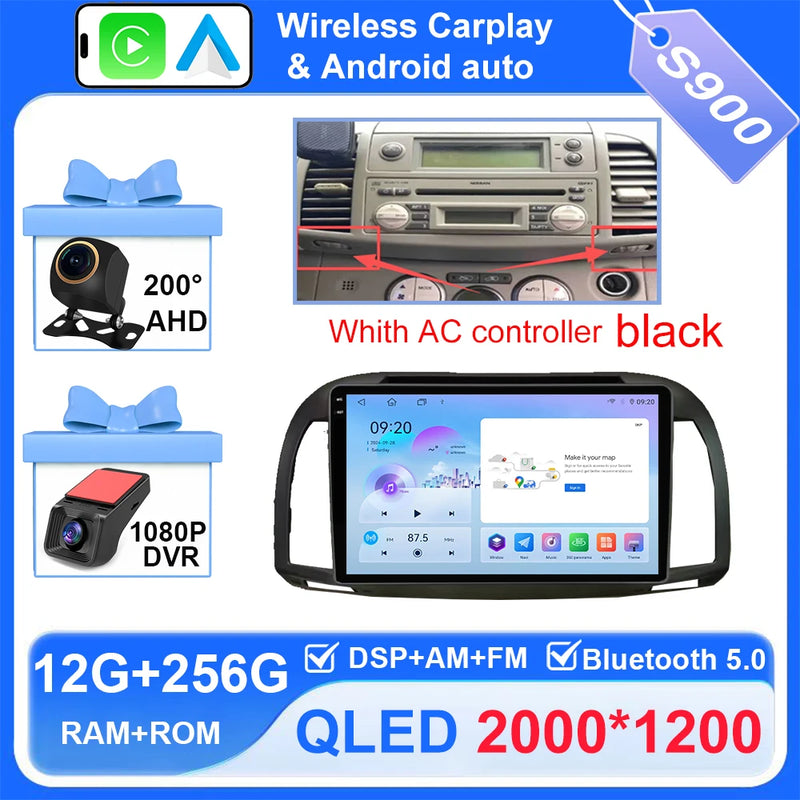 Autoradio CarPlay Nissan Micra K12 (2002-2010) – Écran 9 pouces, jusqu'à 12 Go + 256 Go, vue 25