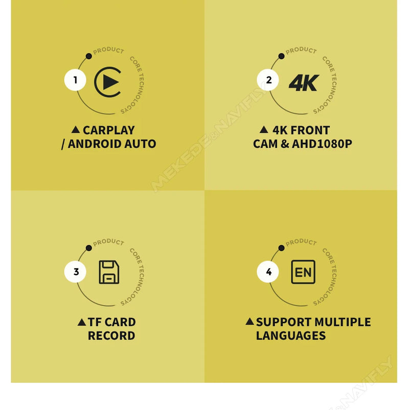 Écran CarPlay Portable Universel – 6,86 ou 10,26 Pouces, Sans Fil, FM et AUX, vue 24