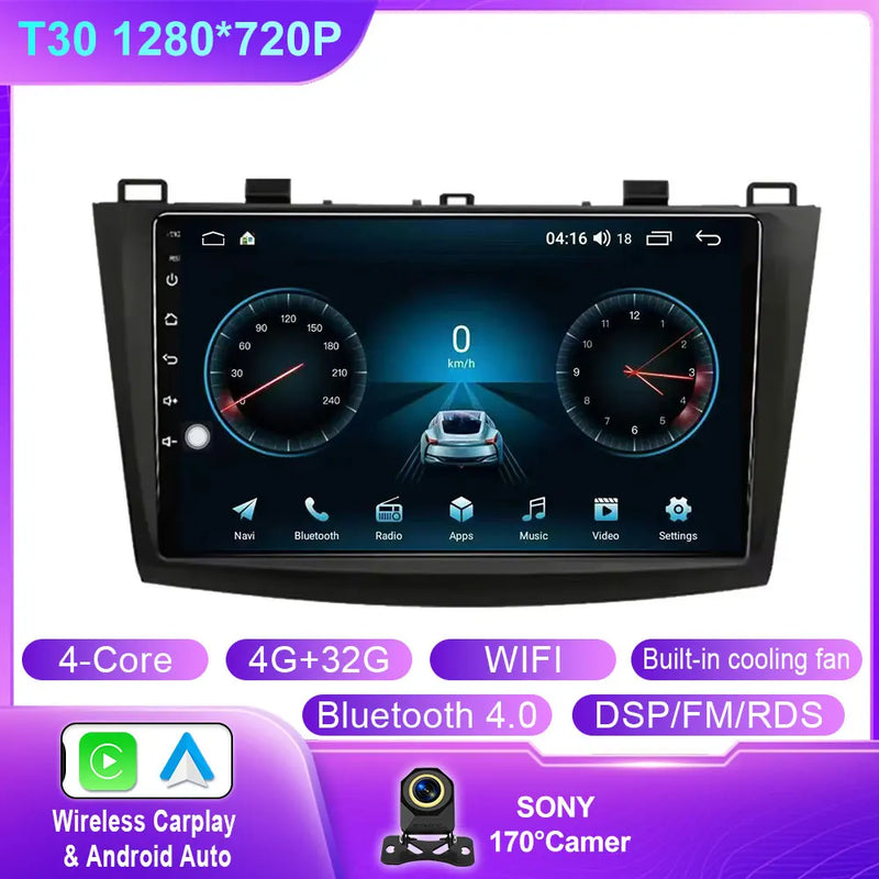 Autoradio CarPlay Mazda 3 BL (2009-2013) – Écran 9 pouces, jusqu'à 12 Go + 256 Go, vue 43