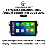 Autoradio CarPlay Opel Agila (2008-2014) et Suzuki Splash (2008-2012) – Écran 9 pouces, vue 11