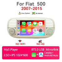 Autoradio CarPlay Fiat 500 (2007-2015) – Écran 7 pouces, sans fil, vue 8