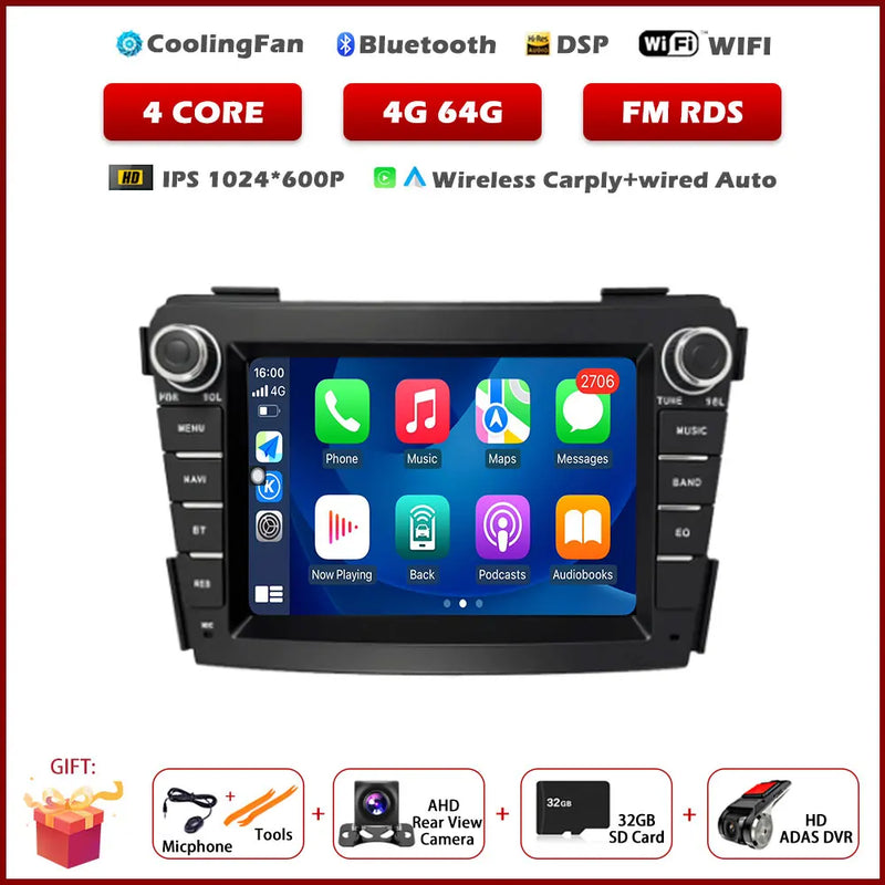 Autoradio CarPlay Hyundai i40 (2011-2019) – Écran IPS 7 pouces, jusqu'à 8 Go + 256 Go, vue 27