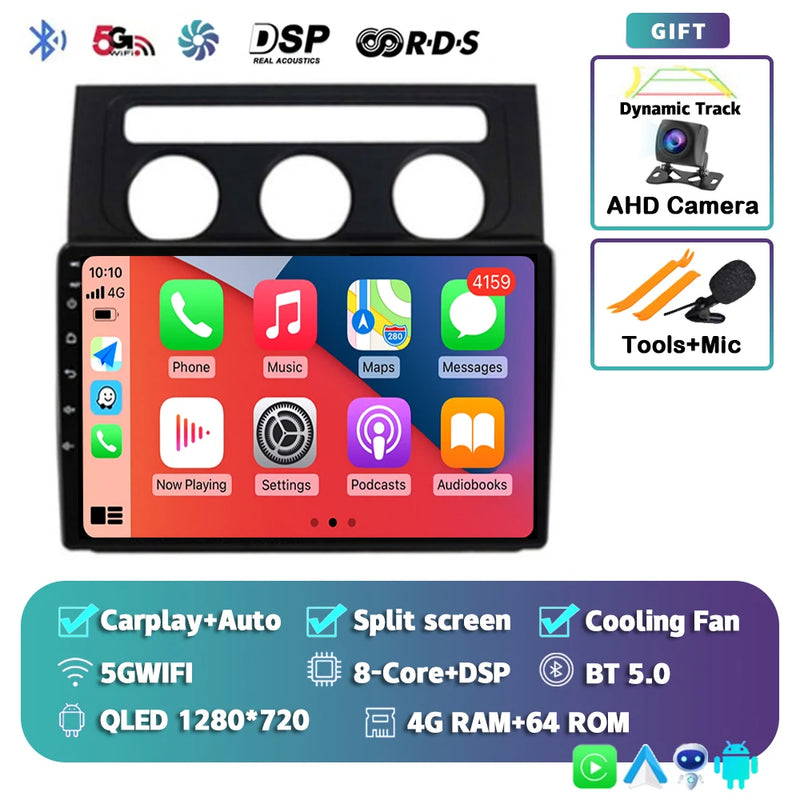 Autoradio CarPlay Volkswagen Touran 1 (2003-2010) – Écran 2K 9 pouces, Android 16, vue 25